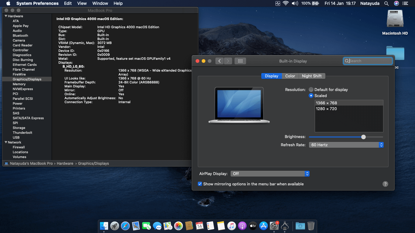 Panasonic CF B11LWUCS [IvyBridge   Intel HD 4000 + PS2]   OpenCore 4